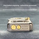 Metal Rocker Lighter | Windproof Transparent Fuel Tank Lighter | Mecha Style Collectible Metal Lighter